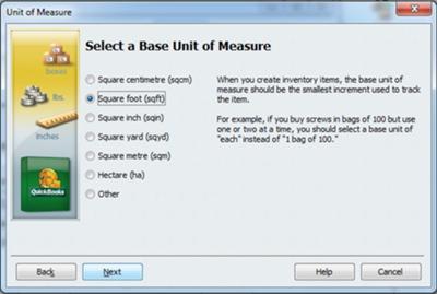 Select a Base Unit of Measure