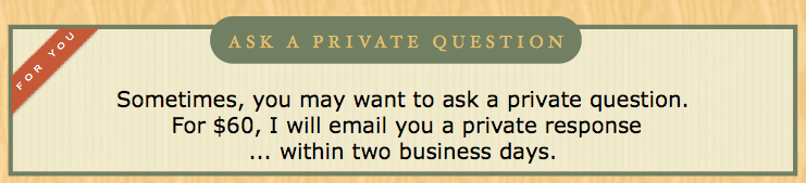 Ask a Private Bookkeeping Question