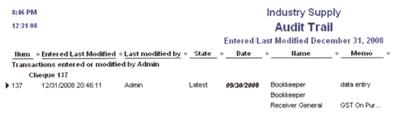 Tracking transactions posted to a period already filed with CRA