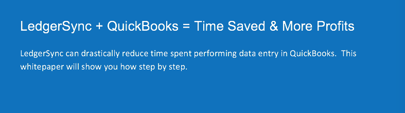 LedgerSync-QuickBooks Integration Workflow