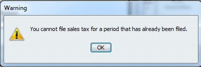 Cannot File Prior Period GST/HST Tax Return