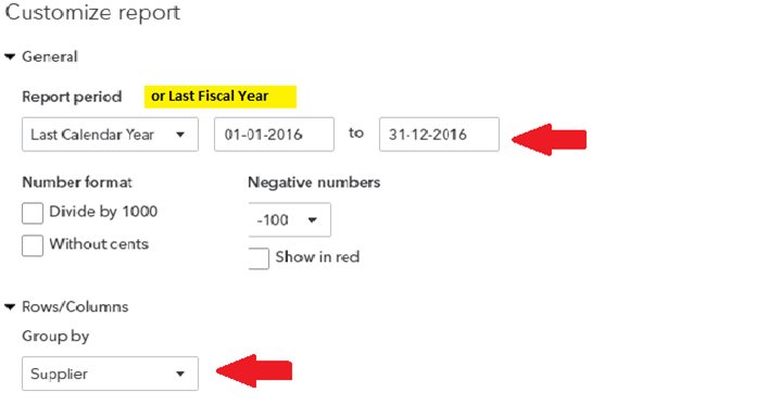 QBO T5018 Customize Report