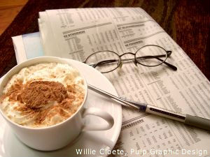 image of newspaper with cuppacina courtesy of Willie Cloete