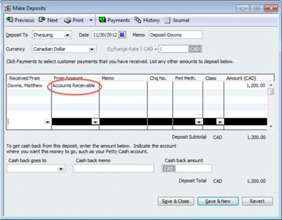 Where did you code your deposit to? This quick fix is not a recommended long term practice. Use 